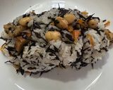 ひじきごはんのたらこソースオムライス作り方4写真