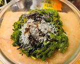 春菊とシラスの塩昆布和え作り方4写真