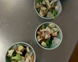 肉無豆腐コク旨クリーミーガパオ味野菜炒め作り方12写真