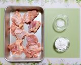 時短簡単夕飯主菜！鶏もも肉と薩摩芋の照り焼き弁当作り方1写真