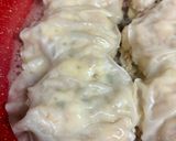 鶏ミンチとはんぺんで丸焼き餃子♪作り方6写真