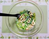 今日の夕飯混ぜて簡単小松菜竹輪味噌マヨネーズ和え作り方4写真