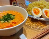 ごまドレで簡単！濃厚坦々風つけ麺作り方5写真