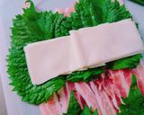 ＊豚肉の小葱大葉チーズとろ〜り巻き焼き＊作り方2写真