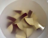 鶏もも肉とさつまいもの照り照り炒め作り方1写真