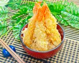 職人の味を完全再現！秘伝タレの海老天丼😋作り方9写真
