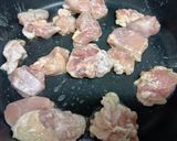 簡単❢ 鶏モモ肉の甘辛ポン酢炒め作り方3写真