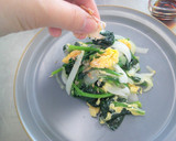 新たまねぎとほうれん草の卵炒め作り方5写真