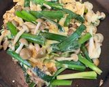 【作り置き副菜】ニラしめじのたまご炒め作り方4写真