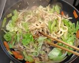 バター醤油の簡単焼きうどん作り方6写真