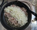 ひき肉と玉ねぎの炒め物作り方3写真
