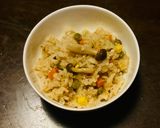 ニンニクオイル漬け入りポン酢炊き込みご飯作り方4写真