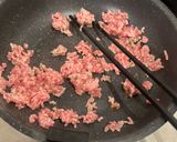 ニラのミートソースパスタ作り方3写真