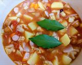 簡単寒い日の夕飯！キャベツミネストローネ作り方8写真