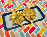 超簡単☆栗と茗荷谷のかき揚げ♪♪作り方3写真