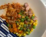 レンジ簡単洋風プルコギ味オムライス弁当作り方3写真