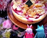 いちごジャム入りクランブルチーズケーキ作り方16写真