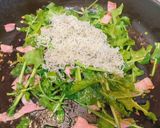 ルッコラとじゃこの和風パスタ作り方5写真