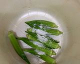 おくらの胡麻和え作り方1写真