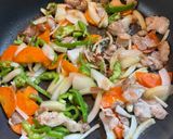 野菜たっぷり焼きうどん作り方5写真