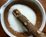 山かけご飯 発芽燕麦、ビーツの柴漬け作り方1写真