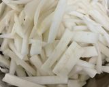 大根の皮　きんぴら　辛　炒め作り方1写真