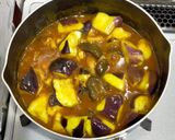 ナスときのこ(ひらたけ)のカレー作り方8写真