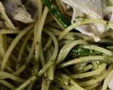 簡単　アスパラと豚肉のバジルソースパスタ作り方9写真