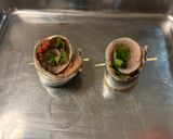 絶品！！秋刀魚の梅しそくるくる巻き作り方3写真