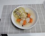 大根とキャベツのミルフィーユスープ作り方5写真