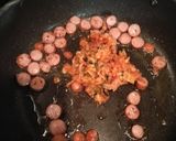 辛ラーメンオムライス キムチ＆ソーセージ作り方4写真