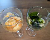 白玉豆腐団子…抹茶＆きな粉ソース…ラテ作り方5写真