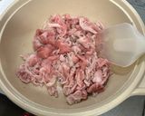 味噌味の割り下で♪豚肉の味噌すき焼き作り方4写真