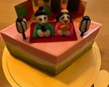 卵不使用ひな祭りケーキ作り方50写真