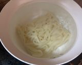 【冷凍牛丼の具 アレンジ】汁なし牛カルビ風うどん作り方3写真