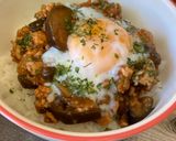 簡単＊鶏むね茄子のとろ〜りオムハヤシ丼作り方7写真