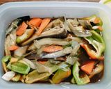 茗荷と野菜の焼きびたし作り方4写真