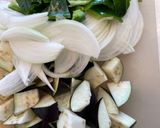 茄子と鶏ももとピーマンのオイスターバタポンマヨ作り方1写真
