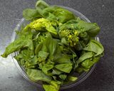 菜の花とベーコンのガーリックバター炒め作り方1写真