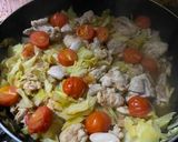 旨み爆発！鶏肉とキャベツのツナ蒸し作り方6写真