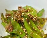 簡単副菜弁当作り置きにも。甘長唐辛子のおかか醤油作り方5写真