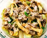 今夜の夕飯☆白菜と豚肉のうま煮♪レンチン作り方4写真