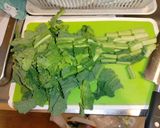 菜の花とベーコンとチーズのオムレツ作り方1写真