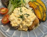 酸味まろやか♪揚げないチキン南蛮作り方6写真