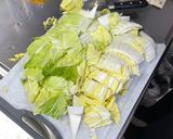 白菜とシーチキンの春雨スープ作り方1写真