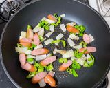 超簡単！余ったミートソースでナポリタンパスタ作り方5写真