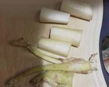うどとツナのトマトパスタ作り方1写真