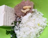 鳥ムネ挽肉と豆腐の大葉てりたまつくね作り方4写真