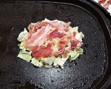 卵なし　ふわトロっ　豚チーズ　お好み焼き作り方7写真