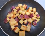 フライパンで焼く☆コロコロ大学芋作り方3写真